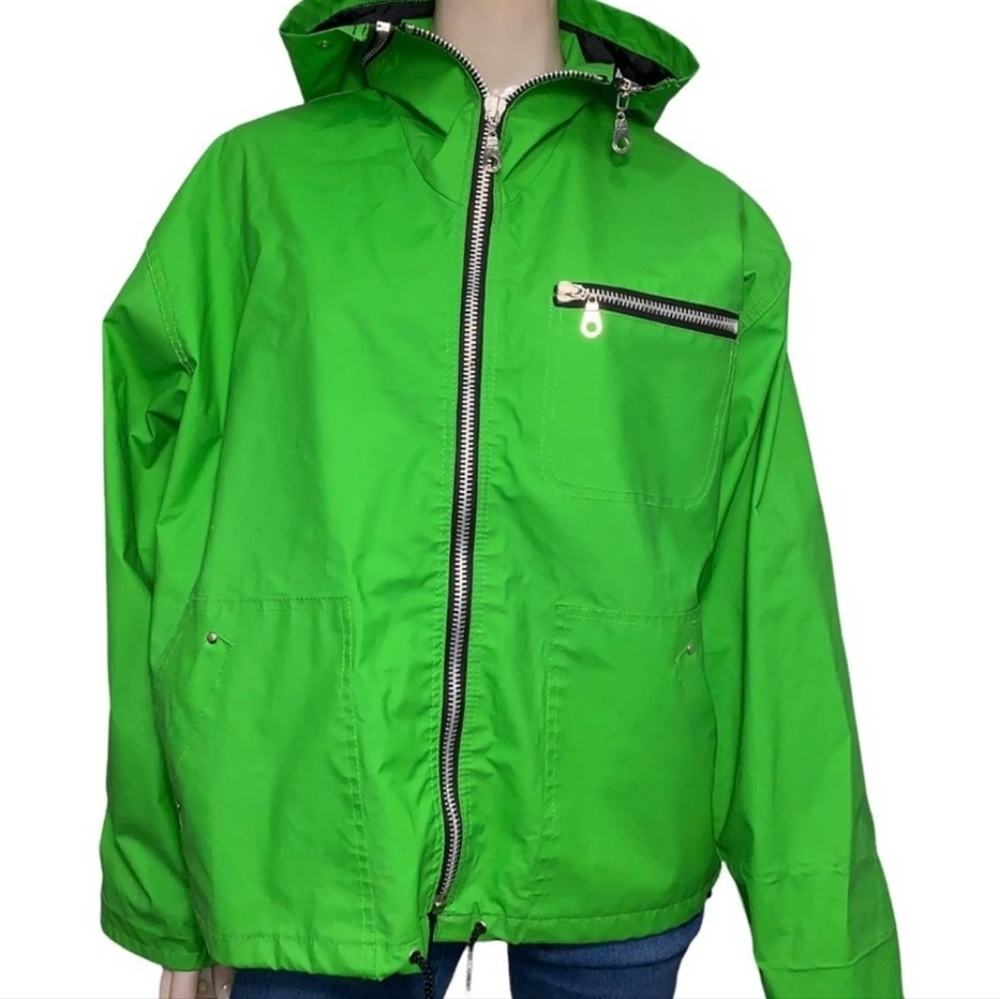 The J. Peterman Co Women’s Kelly Green Heavy Duty Rain Coat/Slicker - Size Small